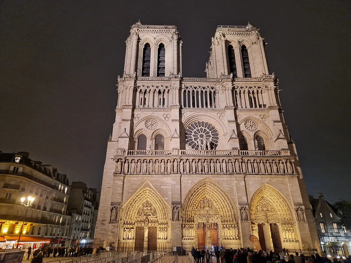 Façade de Notre-Dame en 2025