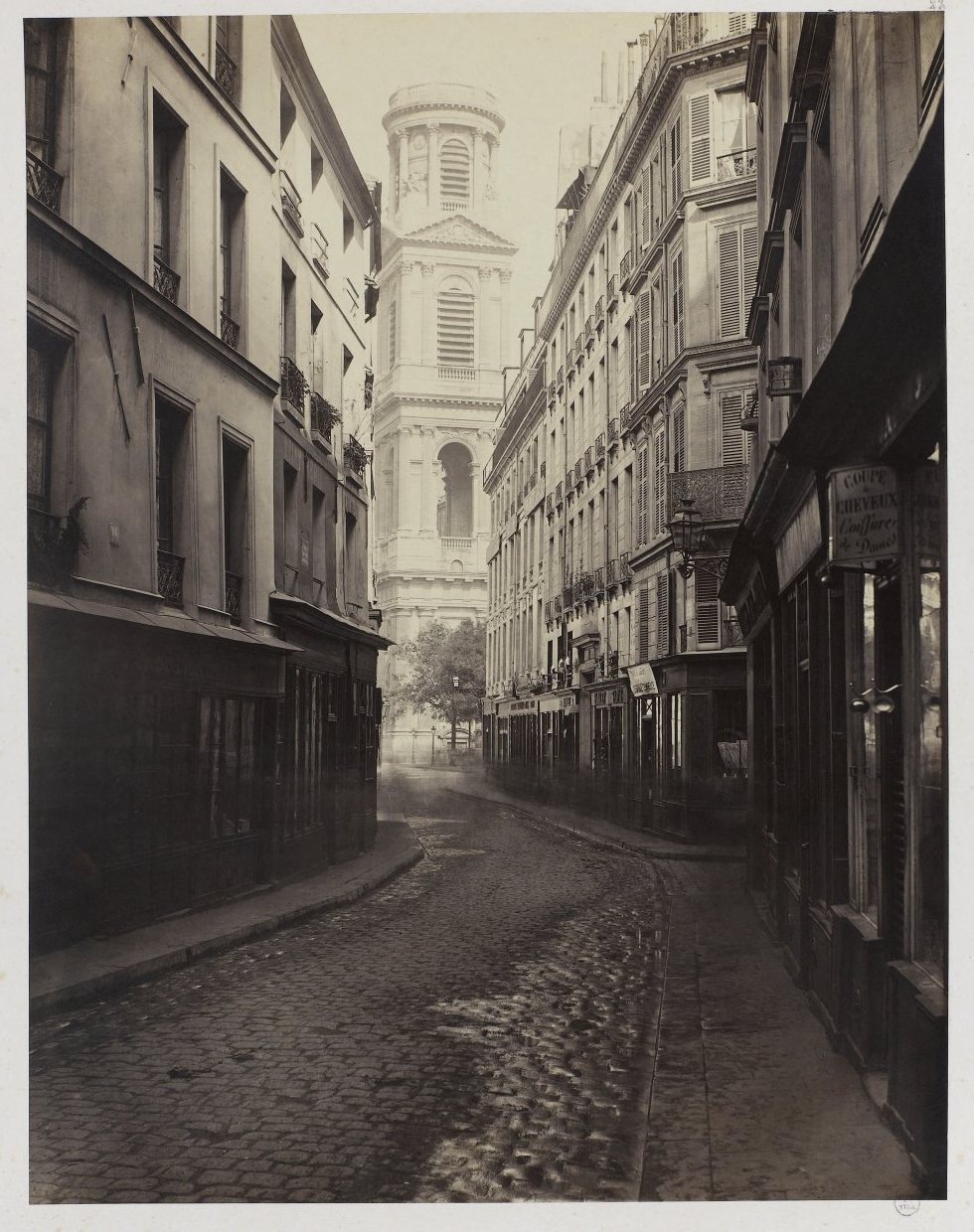 Photographie ancienne de la rue du Vieux-Colombier